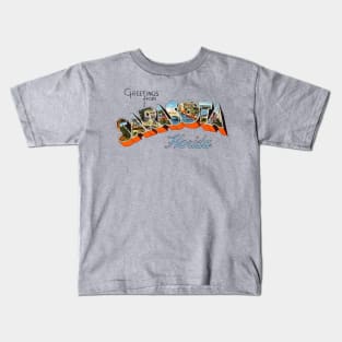 Greetings from Sarasota Florida Kids T-Shirt